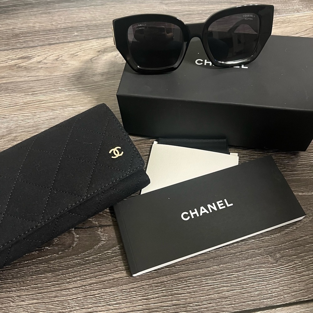 Chanel Square Black Sunglasses